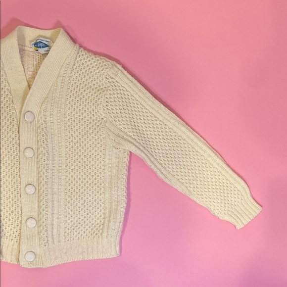 Cream Button-Up Cardigan - Picture 3 of 5